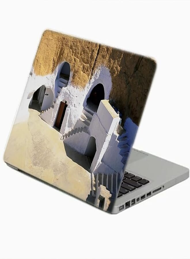 TAT Stains Liquid Texture Printed Laptop Sticker Multicolour-15.6 inch-4727